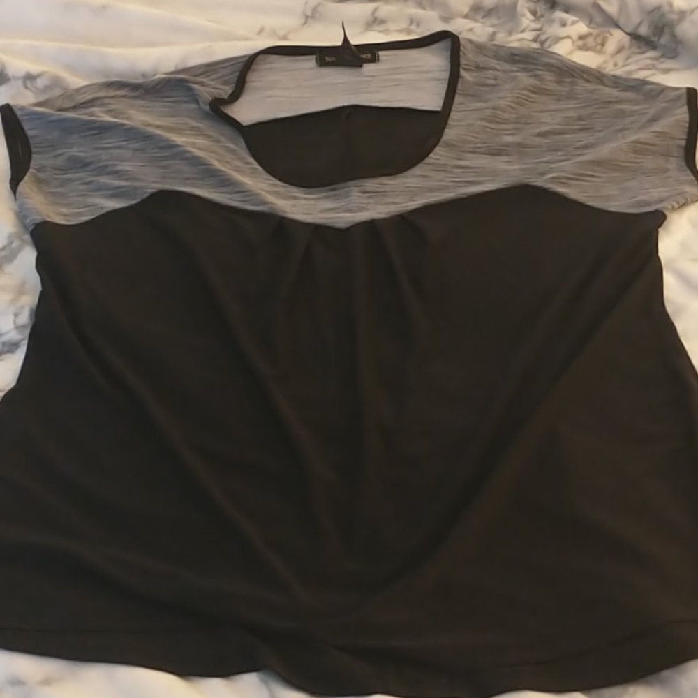Black and grey blouse